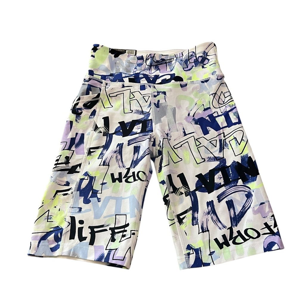 Calvin Klein Women's High Rise Fashion Print Bike Short XS